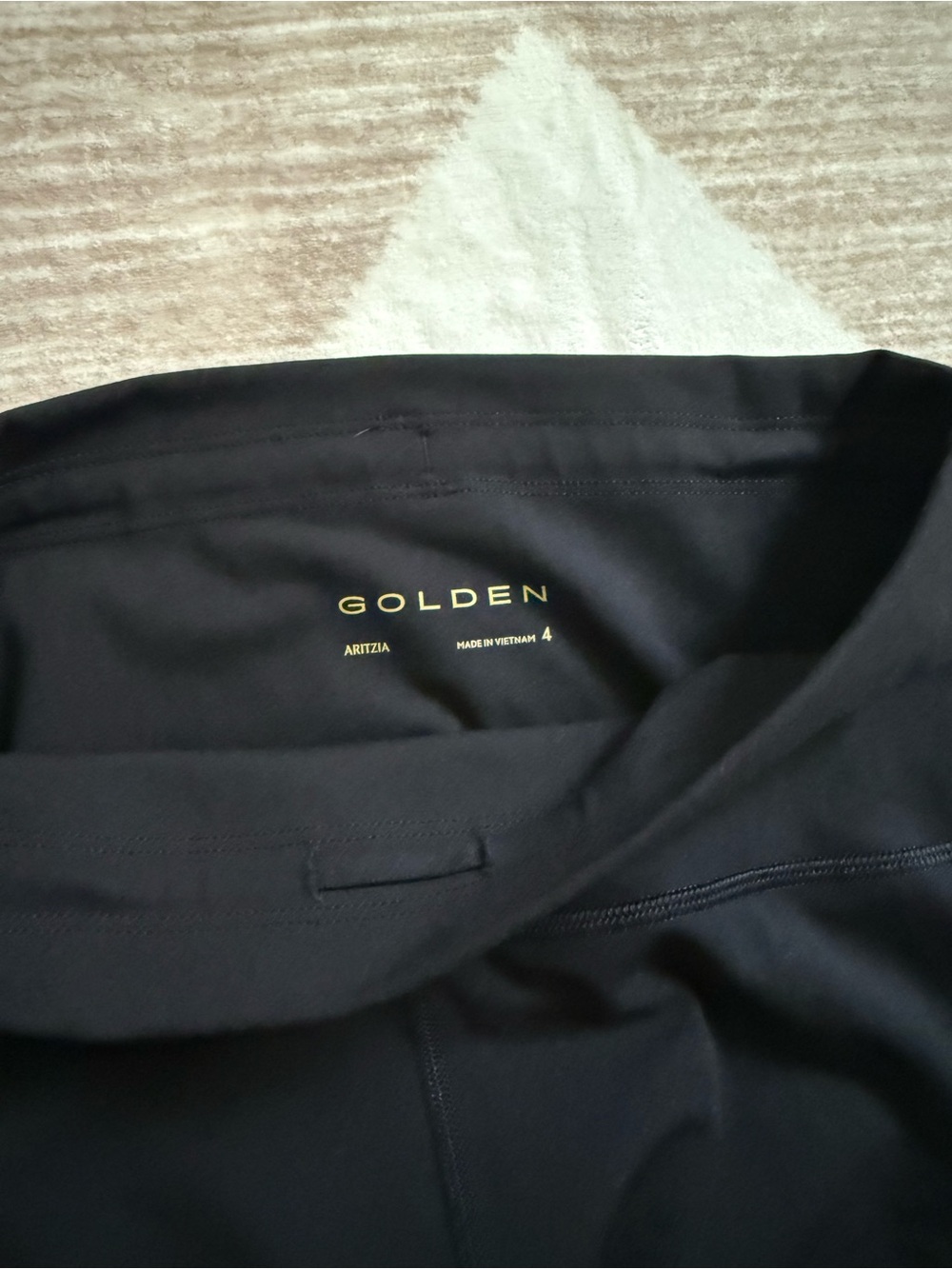 Aritzia Golden Black Leggings